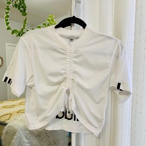 Cropped Drawstring Adidas Top